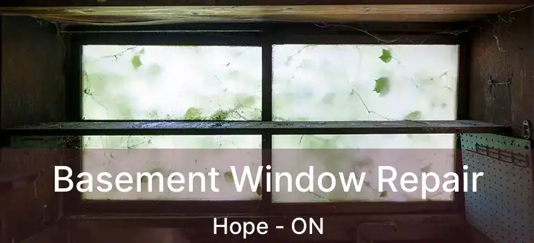  Basement Window Repair Hope - ON