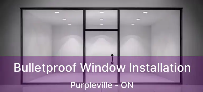  Bulletproof Window Installation Purpleville - ON