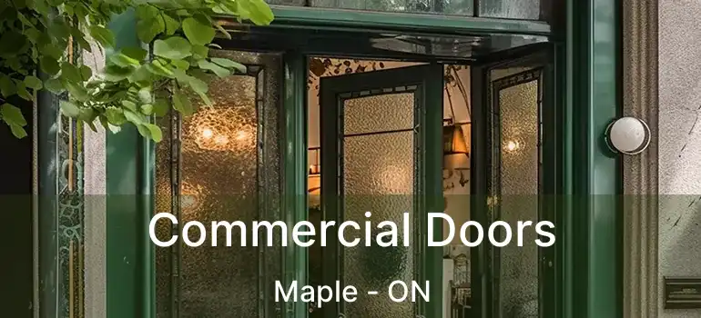 Commercial Doors Maple - ON