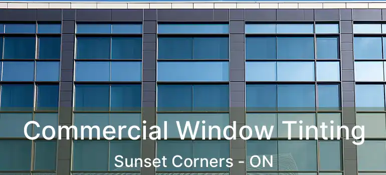 Commercial Window Tinting Sunset Corners - ON
