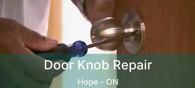 Door Knob Repair Hope - ON