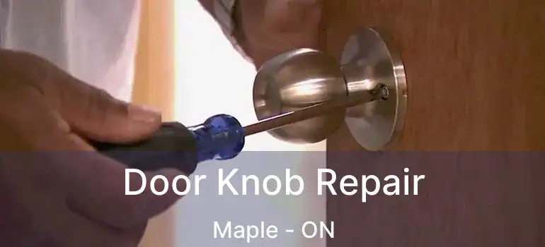  Door Knob Repair Maple - ON