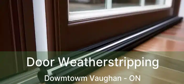 Door Weatherstripping Dowmtowm Vaughan - ON