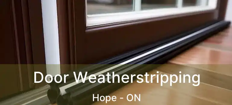  Door Weatherstripping Hope - ON