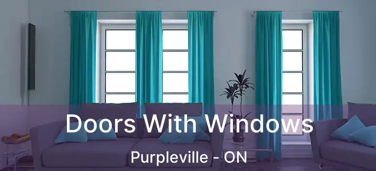 Doors With Windows Purpleville - ON