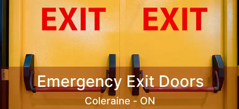 Emergency Exit Doors Coleraine - ON