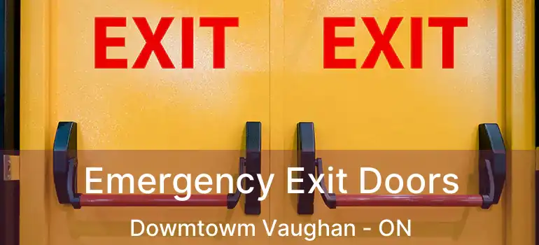 Emergency Exit Doors Dowmtowm Vaughan - ON