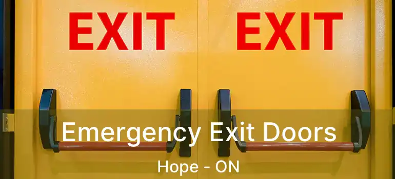  Emergency Exit Doors Hope - ON
