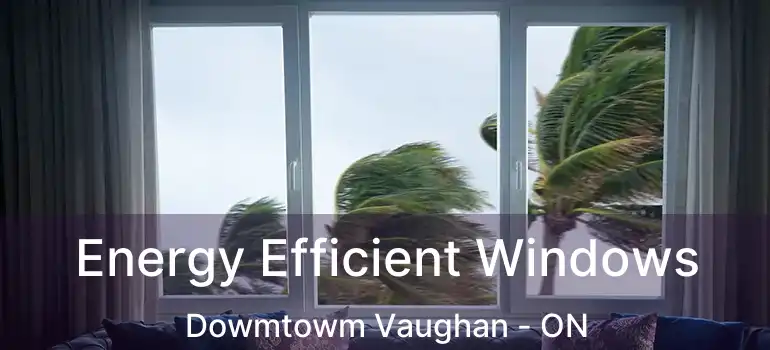  Energy Efficient Windows Dowmtowm Vaughan - ON