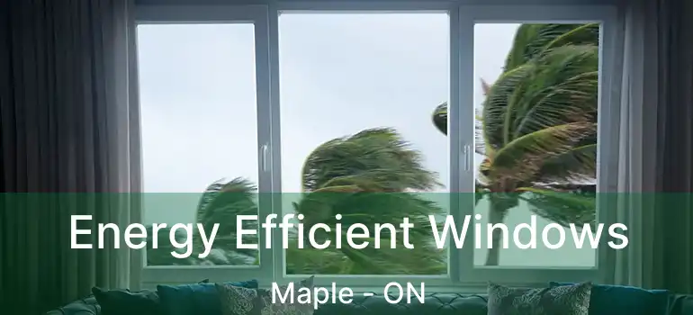 Energy Efficient Windows Maple - ON