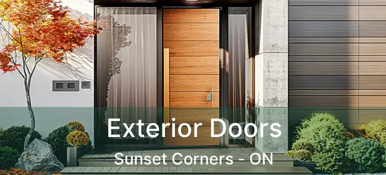 Exterior Doors Sunset Corners - ON