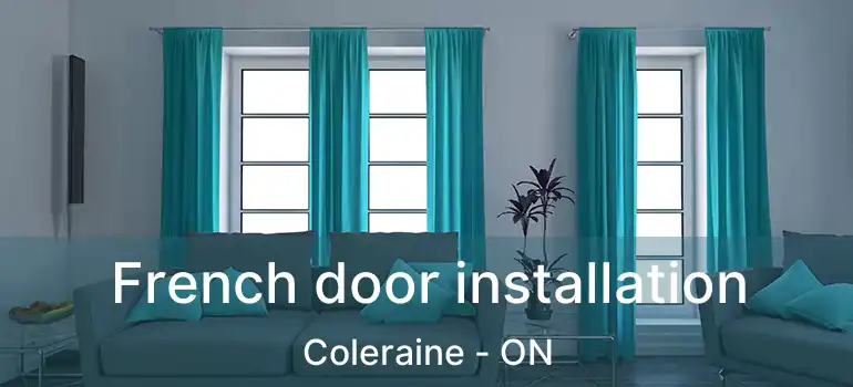  French door installation Coleraine - ON