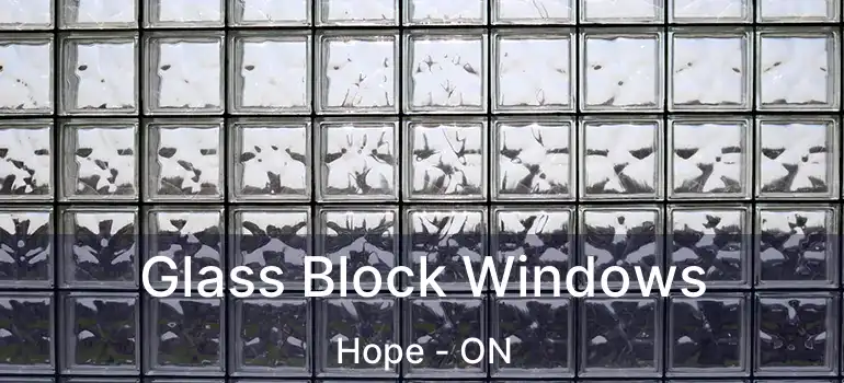  Glass Block Windows Hope - ON
