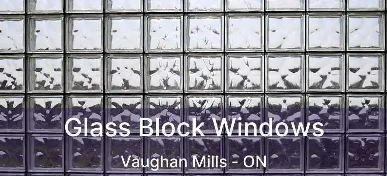  Glass Block Windows Vaughan Mills - ON