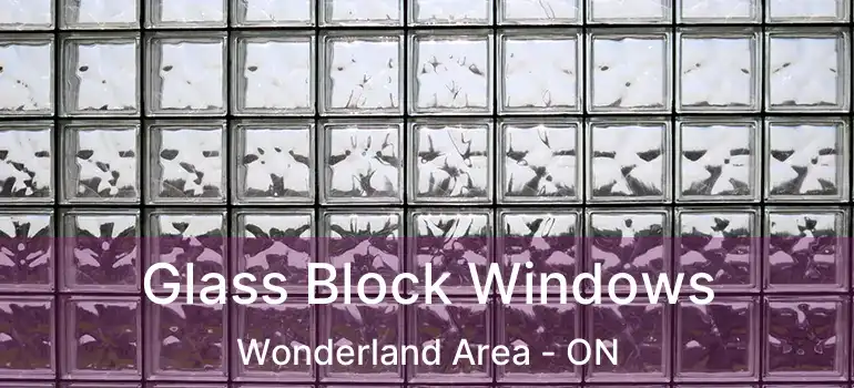 Glass Block Windows Wonderland Area - ON