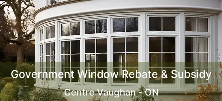  Government Window Rebate & Subsidy Centre Vaughan - ON
