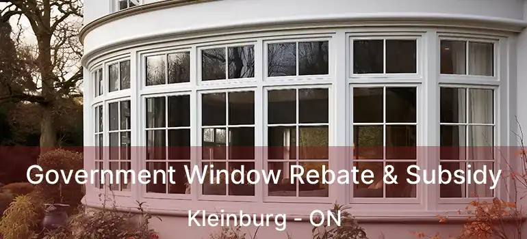 Government Window Rebate & Subsidy Kleinburg - ON