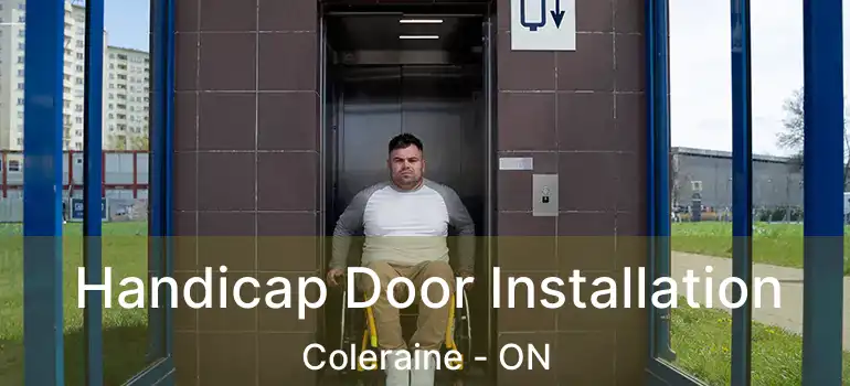 Handicap Door Installation Coleraine - ON