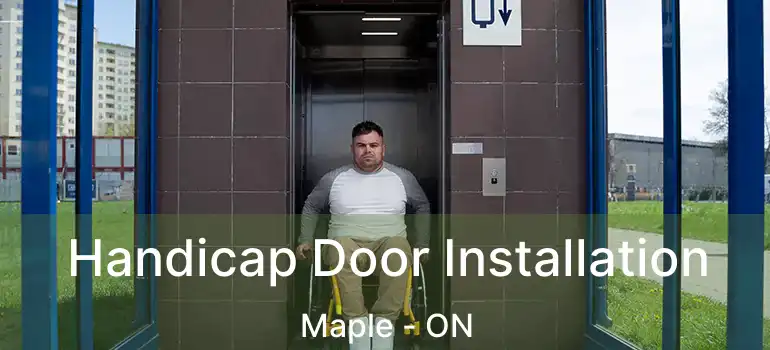  Handicap Door Installation Maple - ON