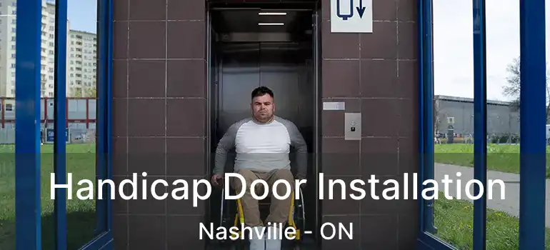  Handicap Door Installation Nashville - ON