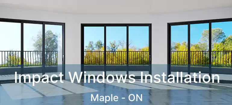 Impact Windows Installation Maple - ON