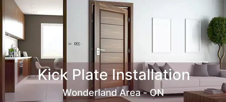  Kick Plate Installation Wonderland Area - ON
