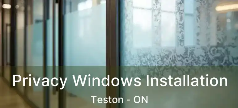  Privacy Windows Installation Teston - ON
