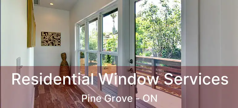 Residential Window Services Pine Grove - ON