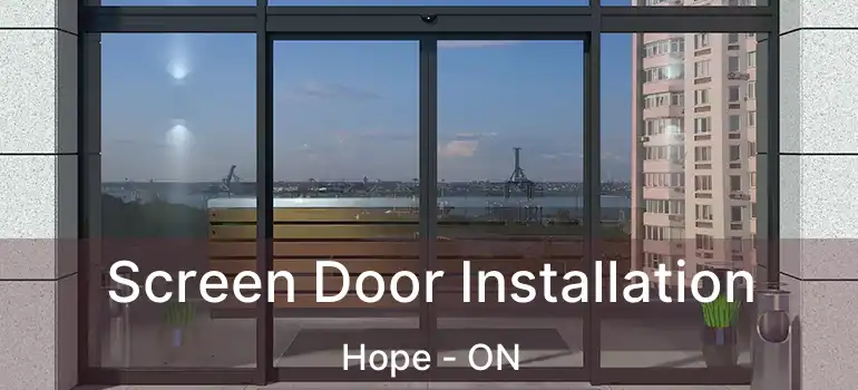  Screen Door Installation Hope - ON