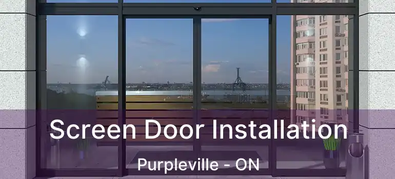  Screen Door Installation Purpleville - ON