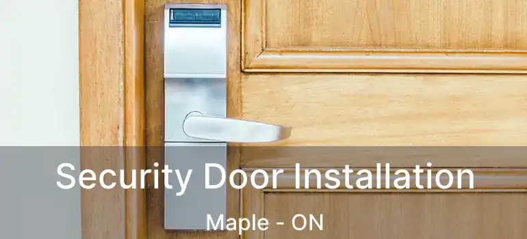 Security Door Installation Maple - ON