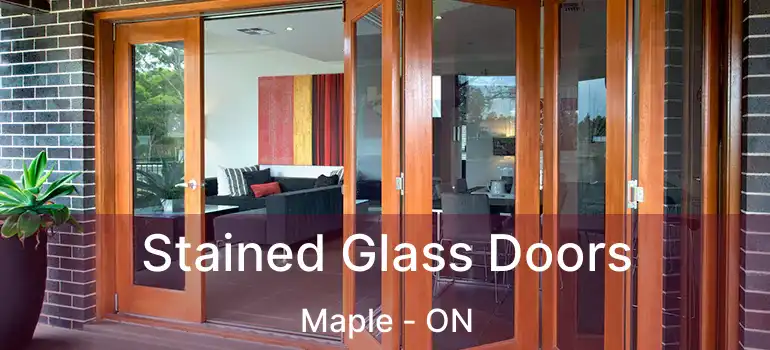 Stained Glass Doors Maple - ON