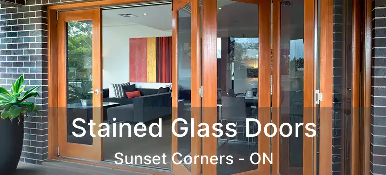  Stained Glass Doors Sunset Corners - ON
