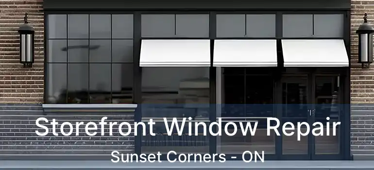  Storefront Window Repair Sunset Corners - ON