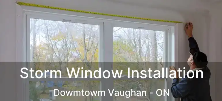  Storm Window Installation Dowmtowm Vaughan - ON