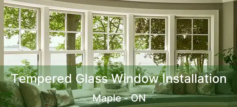  Tempered Glass Window Installation Maple - ON