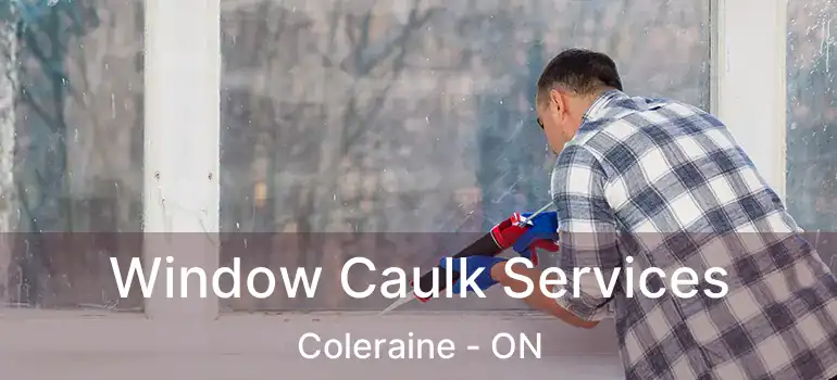 Window Caulk Services Coleraine - ON