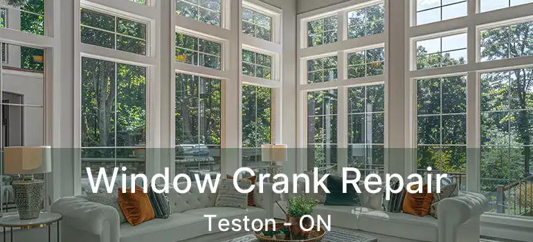  Window Crank Repair Teston - ON
