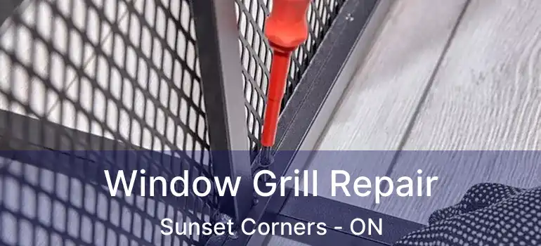 Window Grill Repair Sunset Corners - ON