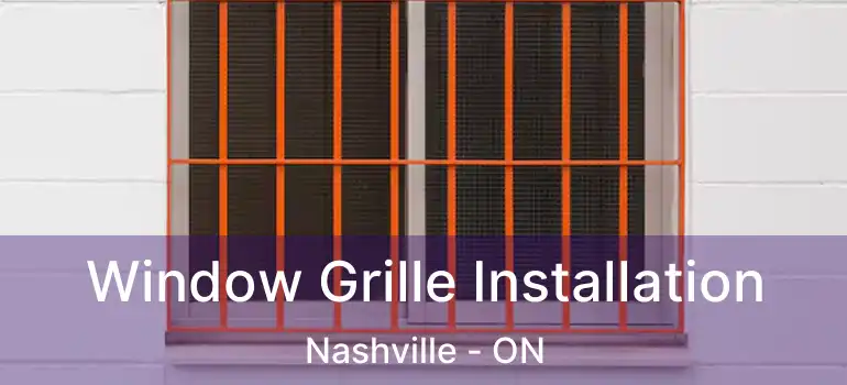  Window Grille Installation Nashville - ON
