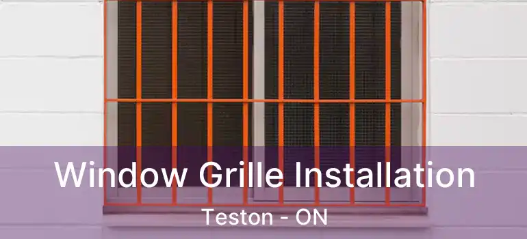 Window Grille Installation Teston - ON