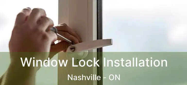  Window Lock Installation Nashville - ON