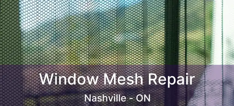  Window Mesh Repair Nashville - ON