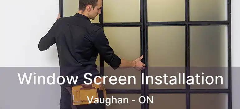  Window Screen Installation Vaughan - ON