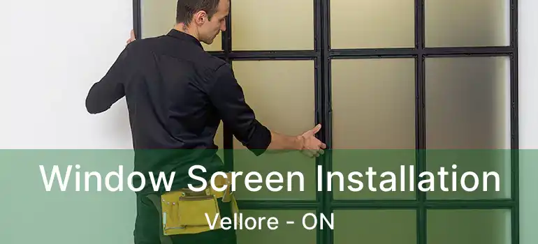 Window Screen Installation Vellore - ON