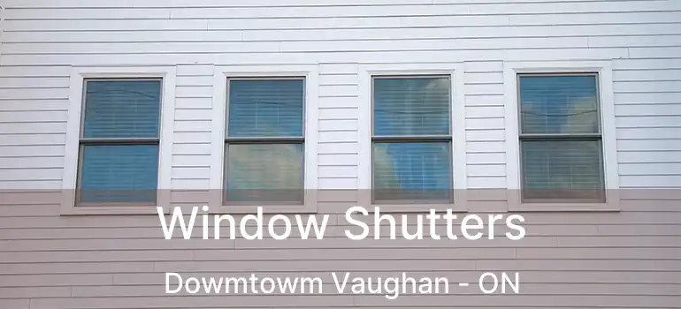  Window Shutters Dowmtowm Vaughan - ON