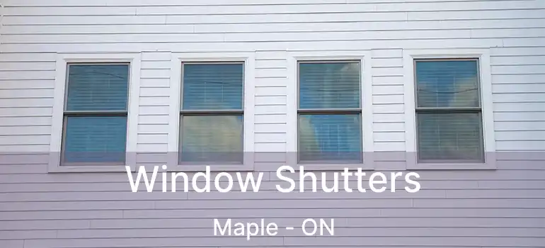 Window Shutters Maple - ON